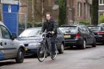 Amsterdam 27 januari 2016 
Kees Prins op de fiets in Amsterdam