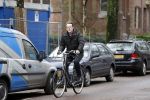 Amsterdam 27 januari 2016 
Kees Prins op de fiets in Amsterdam