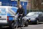 Amsterdam 27 januari 2016 
Kees Prins op de fiets in Amsterdam