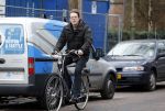 Amsterdam 27 januari 2016 
Kees Prins op de fiets in Amsterdam