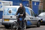 Amsterdam 27 januari 2016 
Kees Prins op de fiets in Amsterdam