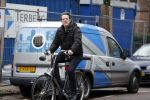 Amsterdam 27 januari 2016 
Kees Prins op de fiets in Amsterdam