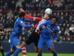 Eindhoven, 24 Januari 2016
Kompetitiewedstrijd PSV-FC Twente, eindstand 4-2
Luuk de Jong in duel met Renato Tapia