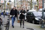 Amsterdam 1 februari 2016
Winnares Maan de Steenwinkel (tvoh) met haar manager / begeleider Dim Paulson in Amsterdam zuid