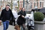 Amsterdam 1 februari 2016
Winnares Maan de Steenwinkel (tvoh) met haar manager / begeleider Dim Paulson in Amsterdam zuid