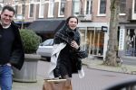 Amsterdam 1 februari 2016
Winnares Maan de Steenwinkel (tvoh) met haar manager / begeleider Dim Paulson in Amsterdam zuid