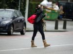 Amsterdam 27 januari 2016
Noi Pakon verlaat het huis van haar vriend Martijn Krabbe in Amsterdam nadat ze daar de nacht heeft doorgebracht.