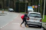 Amsterdam 27 januari 2016
Noi Pakon verlaat het huis van haar vriend Martijn Krabbe in Amsterdam nadat ze daar de nacht heeft doorgebracht.