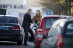 Amsterdam 22 januari 2016 
Noortje Herlaar vertrekt met een taxi bij haar woonboot.