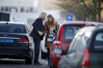 Amsterdam 22 januari 2016 
Noortje Herlaar vertrekt met een taxi bij haar woonboot.