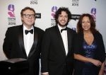 Hilversum 15 februari 2016
Buma awards in studio 21 op het mediapark. Paula Patricio Henk Temming en hun zoon