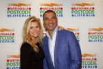 Amsterdam 26 januari 2016
Goed geld gala van de nationale postcode loterij in carre met als hoofdgast George Clooney. Ruud Gullit met Nicolette v dam en Bas Smit