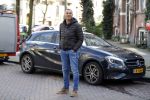 Amsterdam 28 januari 2016 
Ruud Gullit met zijn mercedes A klasse in Amsterdam zuid.