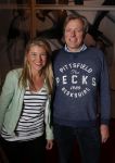 Amsterdam 1 februari 2016
Premiere Guido Spek in nieuwe de la mar theater.
Sandra Ysbrandy  met man