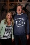 Amsterdam 1 februari 2016
Premiere Guido Spek in nieuwe de la mar theater.
Sandra Ysbrandy  met man
