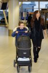 Amsterdam 19 januari 2016
Yolanthe Sneijder Cabau en Jessey Sneijder op schiphol met Xess Xava. Ze vliegen terug naar istanbul