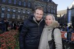 Amsterdam 21 januari 2017 
Boer Tom Groot bij event met tulpen bij paleis op de dam.