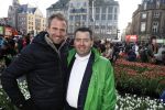 Amsterdam 21 januari 2017 
Boer Tom Groot bij event met tulpen bij paleis op de dam.