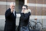 Amsterdam 10 januari 2017 
Bram Moszkowicz met zijn dochter na een lunch in Amsterdam zuid