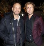 Hoofddorp 17 januari 2017
Trouwen Patricia Paay en Robert bij Claus Party center. Carlo Boszhard met vriend Harold.