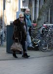Amsterdam 19 januari 2017 
Connie Witteman met partner Eugene v Dun op de cornelis schuytstraat