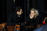 Amsterdam 21 januari 2017  
Eva Jinek met vriend Dexter van der Voorn op de beethovenstraat.