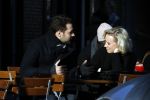 Amsterdam 21 januari 2017  
Eva Jinek met vriend Dexter van der Voorn op de beethovenstraat.