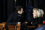 Amsterdam 21 januari 2017  
Eva Jinek met vriend Dexter van der Voorn op de beethovenstraat.