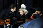 Amsterdam 21 januari 2017  
Eva Jinek met vriend Dexter van der Voorn op de beethovenstraat.