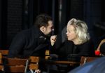 Amsterdam 21 januari 2017  
Eva Jinek met vriend Dexter van der Voorn op de beethovenstraat.
