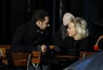 Amsterdam 21 januari 2017  
Eva Jinek met vriend Dexter van der Voorn op de beethovenstraat.