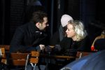Amsterdam 21 januari 2017  
Eva Jinek met vriend Dexter van der Voorn op de beethovenstraat.