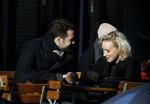 Amsterdam 21 januari 2017  
Eva Jinek met vriend Dexter van der Voorn op de beethovenstraat.