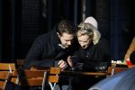 Amsterdam 21 januari 2017  
Eva Jinek met vriend Dexter van der Voorn op de beethovenstraat.