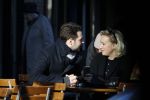 Amsterdam 21 januari 2017  
Eva Jinek met vriend Dexter van der Voorn op de beethovenstraat.