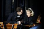 Amsterdam 21 januari 2017  
Eva Jinek met vriend Dexter van der Voorn op de beethovenstraat.