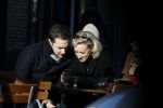 Amsterdam 21 januari 2017  
Eva Jinek met vriend Dexter van der Voorn op de beethovenstraat.