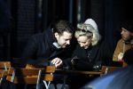 Amsterdam 21 januari 2017  
Eva Jinek met vriend Dexter van der Voorn op de beethovenstraat.