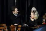 Amsterdam 21 januari 2017  
Eva Jinek met vriend Dexter van der Voorn op de beethovenstraat.
