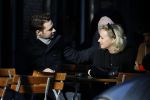 Amsterdam 21 januari 2017  
Eva Jinek met vriend Dexter van der Voorn op de beethovenstraat.
