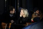Amsterdam 21 januari 2017  
Eva Jinek met vriend Dexter van der Voorn op de beethovenstraat.
