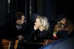 Amsterdam 21 januari 2017  
Eva Jinek met vriend Dexter van der Voorn op de beethovenstraat.