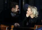 Amsterdam 21 januari 2017  
Eva Jinek met vriend Dexter van der Voorn op de beethovenstraat.