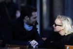 Amsterdam 21 januari 2017  
Eva Jinek met vriend Dexter van der Voorn op de beethovenstraat.