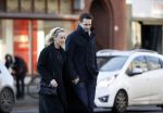 Amsterdam 21 januari 2017  
Eva Jinek met vriend Dexter van der Voorn op de beethovenstraat.