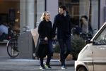 Amsterdam 21 januari 2017  
Eva Jinek met vriend Dexter van der Voorn op de beethovenstraat.