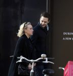 Amsterdam 21 januari 2017  
Eva Jinek met vriend Dexter van der Voorn op de beethovenstraat.