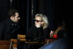 Amsterdam 21 januari 2017  
Eva Jinek met vriend Dexter van der Voorn op de beethovenstraat.