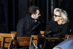 Amsterdam 21 januari 2017  
Eva Jinek met vriend Dexter van der Voorn op de beethovenstraat.