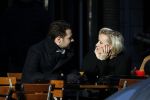 Amsterdam 21 januari 2017  
Eva Jinek met vriend Dexter van der Voorn op de beethovenstraat.